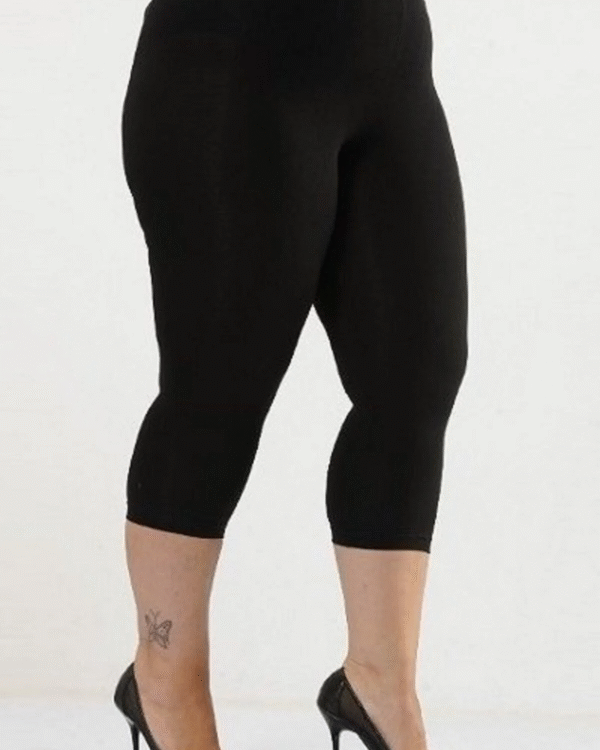 kadın siyah büyük beden rahat doku battal boy diz altı tayt